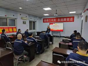 學習貫徹黨的二十大精神 開展專題黨課教育