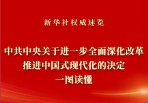學習在線 | 《中共中央關(guān)于進一步***深化改革、推進中國式現(xiàn)代化的決定》一圖讀懂